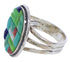 Multicolor Southwest Sterling Silver Ring Size 6-1/4 JX38264